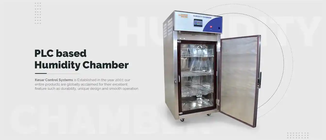 Kesar Control is a manufacturer of PLC Based Humdity Chamber.